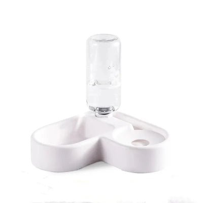 NNEOBA Heart-Shaped Automatic Double Pet Bowl Set-0