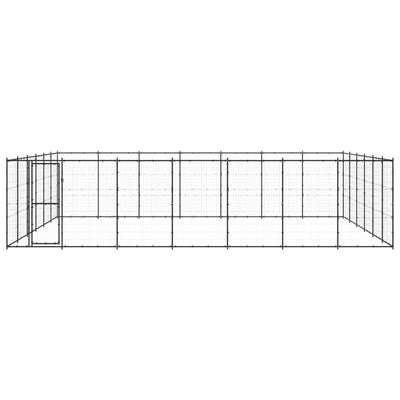 NNEVL Outdoor Dog Kennel Steel 50.82 m²-1