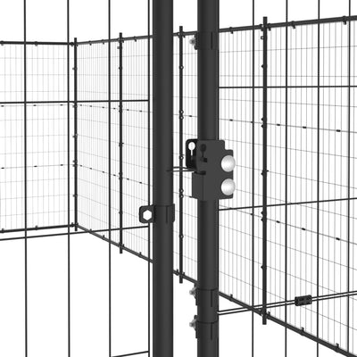 NNEVL Outdoor Dog Kennel Steel 50.82 m²-4